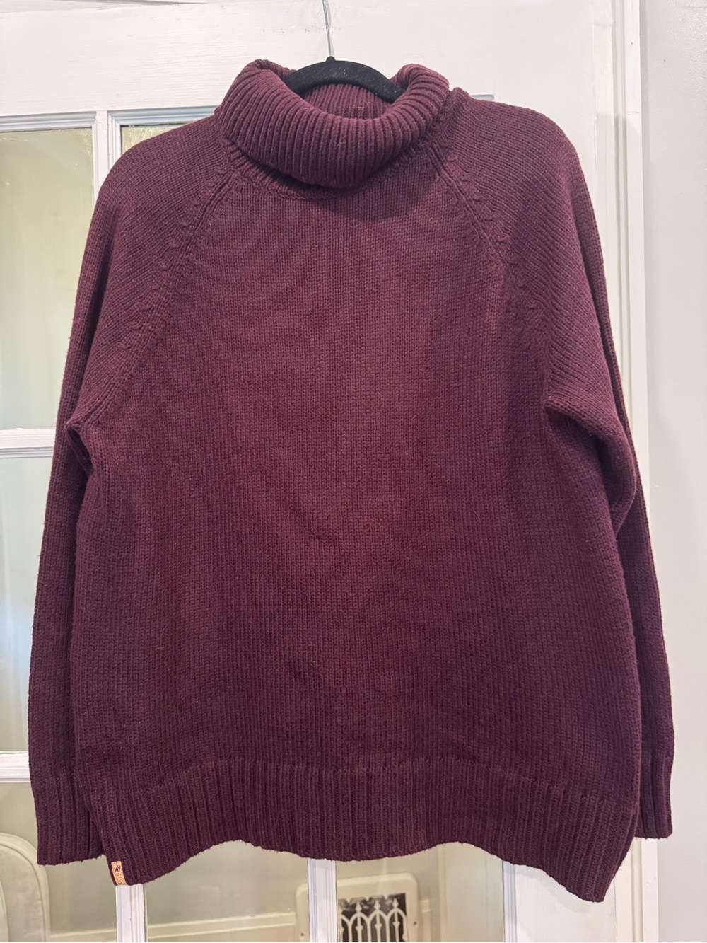 tentree Burgundy Cowl Neck Sweater